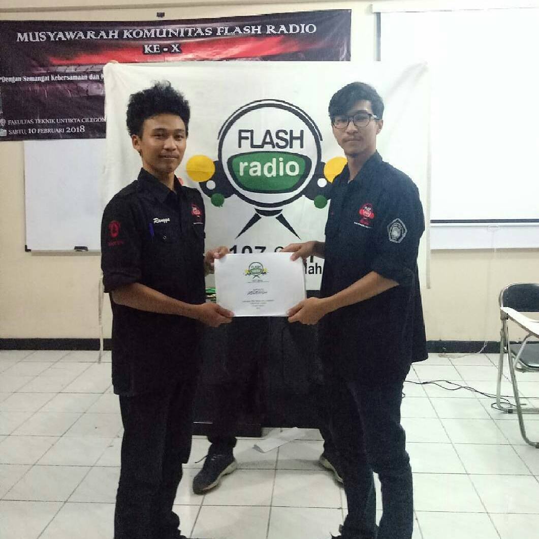 Rangga Danang Terpilih Menjadi Station Manager Flash Radio Untirta 2018/2019