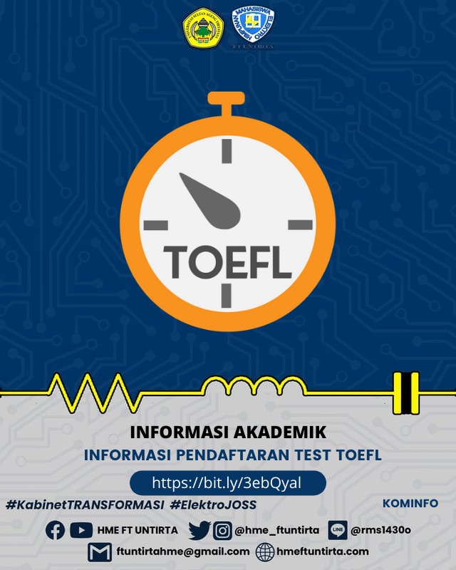 INFO PENDAFTARAN TEST TOEFL